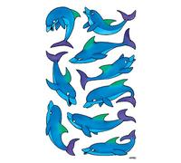 AVERY Zweckform 53444 Stickers pour enfants (dauphins, papier avec des paillettes) 2 noeuds, 18 stickers