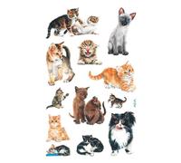 Avery Zweckform® 53574 Z-Design 53574, Autocollants pour enfants, Bébés chats, 3 feuilles/36 autocollants