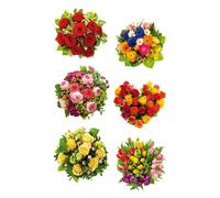 AVERY ZWECKFORM 54383 Z-Design 54383, Autocollants fleurs, 85 x 160 mm, petit paquet, 12 autocollants / 2 feuilles
