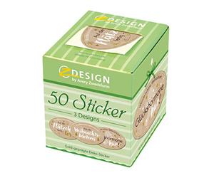 Avery Zweckform 56862 de A (sur rouleau, Boulangerie de Noël 50 Sticker emballage dans le distributeur, résistant)
