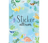 Avery Zweckform 57793 Album d'autocollants dinosaures avec 16 pages vierges (A5 Livre d'autocollants pour enfants, garçons, album à collectionner, autocollants dinosaures, scrapbooking, papier siliconé, blanc anniversaire d'enfant, souvenir.