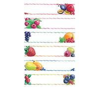 Avery Zweckform 59546 étiquettes de confiture, amovibles, 12 autocollants. Étiquettes pour bocaux Früchterahmen