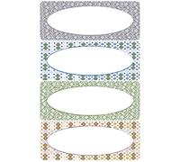 AVERY Zweckform 59957 Lot de 8 étiquettes autocollantes pour la maison (étiquettes pour confiture faites maison, étanches) Multicolore