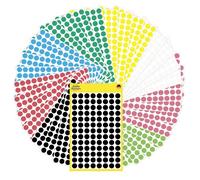 Avery-Zweckform 59994 Etiquette Ø 8 mm papier rouge, vert, jaune, noir, bleu, blanc, rouge néon, vert fluorescent 1 set Pastilles