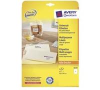 Avery Zweckform 6119 - Blanc - A4 (210 x 297 mm) 25 étiquette(s) (25 feuille(s) x 1 étiquettes Blanc G