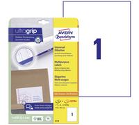 Avery Zweckform 6119 Étiquettes multiusage pour imprimantes laser et jet d'encre couleur 210 x 297 mm (Blanc) (Import Allemagne)