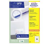 Avery-Zweckform 6171 Etiquette universelles 64 x 45 mm papier blanc 540 pc(s)