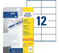 Avery Zweckform® 6175 6175 Étiquettes universelles ultragrip - 105 x 48 mm, blanc, 360 étiquettes, permanentes