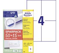 Avery-Zweckform 6601 Etiquette universelles 105 x 148 mm papier blanc 260 pc(s) fixation permanente imprimante laser couleur
