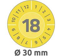 Avery Zweckform 6942 Test plaketten Diamètre 30 mm, 10 feuille/80 étiquettes, jaune
