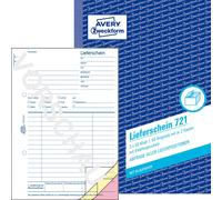 Avery Zweckform 721, Bons de livraison avec accusé de réception, A5, avec papier bleu, 3x50 feuilles