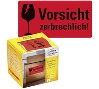 Avery Zweckform 7211 Etiquette davertissement 100 x 50 mm papier rouge néon 200 pc(s) fixation permanente