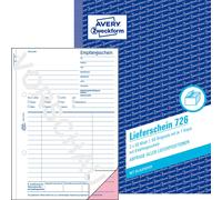 Avery Zweckform 726, Bons de livraison avec accusé de réception, A5, avec papier bleu, 2x50 feuilles