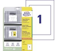 AVERY Zweckform Art. 8003-5 Lot de 5 étiquettes porte-étiquettes 220 x 160 mm à coller avec toutes les étiquettes sans résidus pour étagères, boîtes, conteneurs dans l'entrepôt et la logistique 5