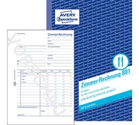 Avery Zweckform 881, Facture de chambre, A5, avec papier bleu, 50 feuilles