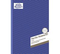 Avery Zweckform® 931 931 Livret d'entrée/sortie de courrier - A4, recto-verso, 50 feuilles, blanc
