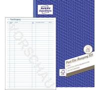 Avery Zweckform 931, Carnet d'entrées/sorties de courrier, A4, 50 feuilles