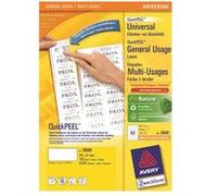 Avery Zweckform - Auto-adhésif - blanc - 48 x 21 mm 5200 étiquette(s) (100 feuille(s) x 52 étiquettes Blanc G