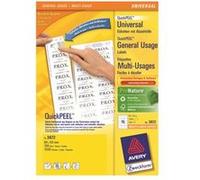 Avery Zweckform - Auto-adhésif - blanc - 64 x 50 mm 1500 étiquette(s) (100 feuille(s) x 15) étiquettes Blanc G