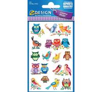 AVERY ZWECKFORM Autocollants 57513 oiseaux/chouette 2 feuilles
