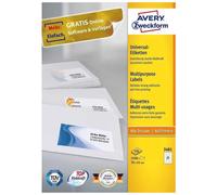 Avery Étiquettes Zweckform 70 x 41 mm, bord à tête et pied