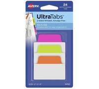 Avery-Zweckform Bandes adhésives 74753 24 pièces/pack vert fluorescent, orange fluorescent, rose fluorescent