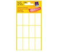 Avery Zweckform - Blanc - 18 x 38 mm 72 étiquette(s) (6 feuille(s) x 12 étiquettes multi-emploi Blanc G