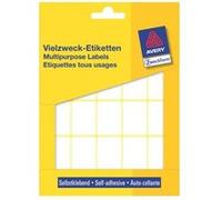 Avery Zweckform 3321 Étiquettes ménagères autocollantes (32 x 23 mm, 560 autocollants sur 28 feuilles, étiquettes polyvalentes pour la maison, l'école et le bureau, pour écrire et marquer) vierges,