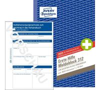 AVERY Zweckform Bloc de signalisation de premiers secours 312 DIN A5 50 feuilles