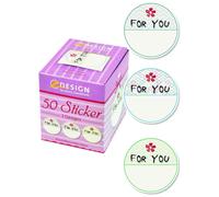 Avery Zweckform Boîte De 50 Stickers Ronds Cadeaux For You Diam 38 Mm