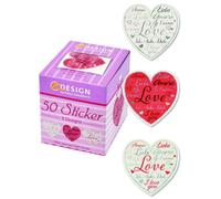 Avery Zweckform Boite De 50 Stickers Zdesign En Rouleau Cour Love 38 Mm