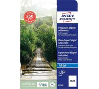 Avery Zweckform C2580 Papier photo jet d'encre premium, 13x18, couché une face, 250 g/m², 50 feuilles