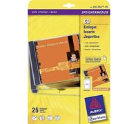 Avery Zweckform C32250-25 Jaquettes CD 25 feuilles Carte microperforée Pour imprimantes laser et à jet d'encre 185 g 151 x 118 mm (Import Allemagne)
