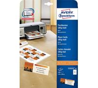 Avery Zweckform® C32253-25 Cartes de table 110 x 40 mm(S)