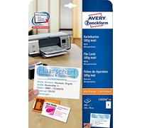 Avery Zweckform C32254-25 Paquet de 25 feuilles A4 micro-perforées 185 g de 8 cartes postales chacune 105 x 70 mm (Blanc) (Import Allemagne)