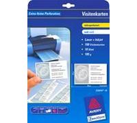 Avery Zweckform Cartes De Visite, 85x54 Mm, Blanc,100 Pieces