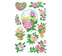 Avery zweckform creative-deco autocollants 76 x 120 mm 3Bögen papier motif roses