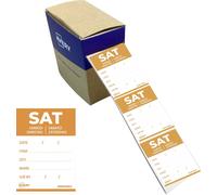 Avery Rouleau de 500 Etiquettes "SAMEDI" avec détails- 40x56mm - Amovibles (DLDSATREV-500)