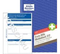 Avery ZWECKFORM ERSTE HILFE MELDEBLOCK 312, DIN A5, 50 Blatt
