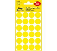 Avery Zweckform etichetta 18 mm marcatura punto giallo, riposizionabili, 96ST, 96 Pezzi