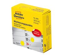 AVERY ZWECKFORM Pastilles de couleurs, 19 mm, jaune G
