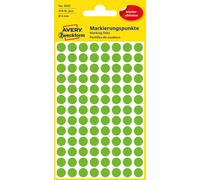 Avery Zweckform Etikett 8 mm Marking Dots Green Removable Wall Stickers - 416ST