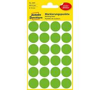 Avery Zweckform 3597, Points de repère, ? 18 mm, 96 points de repère / 4 feuilles, vert