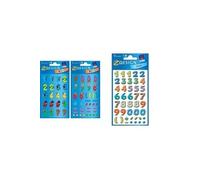 Avery zweckform etiqettes z-design chiffres multicolores 59335