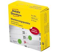 Avery-Zweckform 3851 Pastilles Ø 10 mm vert 800 pc(s) fixation permanente papier
