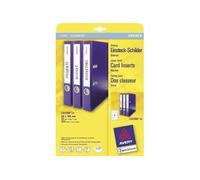 Avery Zweckform C32266-25 Paquet de 25 feuilles d'étiquettes à classeurs micro-perforées 170 g pour classeurs Leitz + Elba 30 x 190 mm (Import Allemagne)