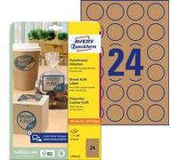 AVERY Zweckform Etiquette couleur Kraft, diamètre : 40 mm G