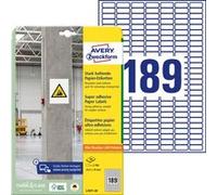 Avery Zweckform l7871-20 Papier antidérapante Étiquettes, 25,4 x 10 mm, 20 feuilles/3780 étiquettes Blanc