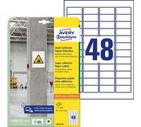 Etiquette ultra-adhésives Avery-Zweckform L7873-20 45.7 x 21.2 mm papier blanc 960 pc(s) fixation permanente , fixation