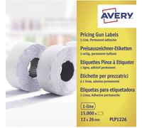 Avery Zweckform Etiquette prix PLP1226 fixation permanente Largeur des étiquettes: 26 mm Hauteur de létiquette: 12 mm blanc 15000 pc(s)